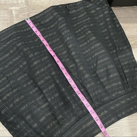 Robert Rodriguez Black Striped Full Skirt w/ Sequin Detail - Picture 6 of 6